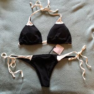 Monday Swimwear Black/Ivory XL/M Swimsuit